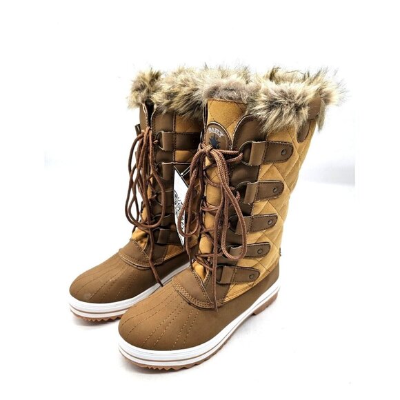 Daily Shoes Women's Waterproof Warm Faux Fur Lined Cold Weather Snow Rain Sz 7 - Picture 3 of 11